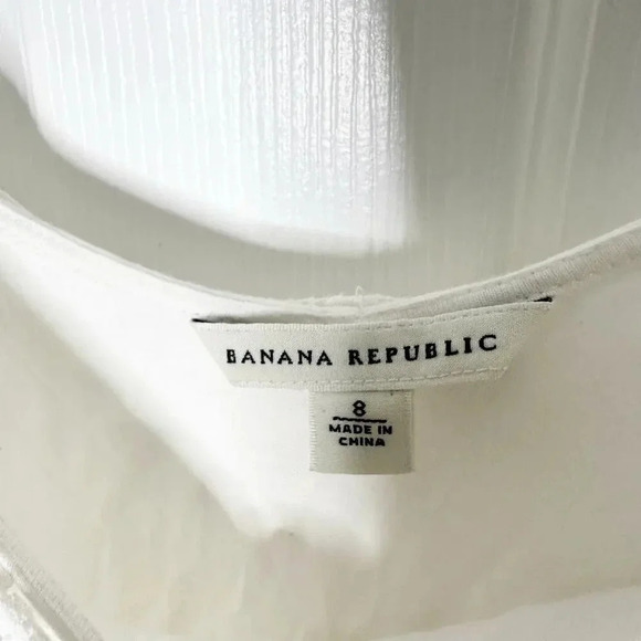 BANANA REPUBLIC Size 8 Sleeveless Lace Shift Mini Dress - Picture 3 of 7